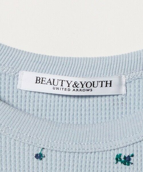 BEAUTY&YOUTH UNITED ARROWS / ビューティー&ユース ユナイテッドアローズ Tシャツ | フラワー ワッフル ショートスリーブTシャツ | 詳細7