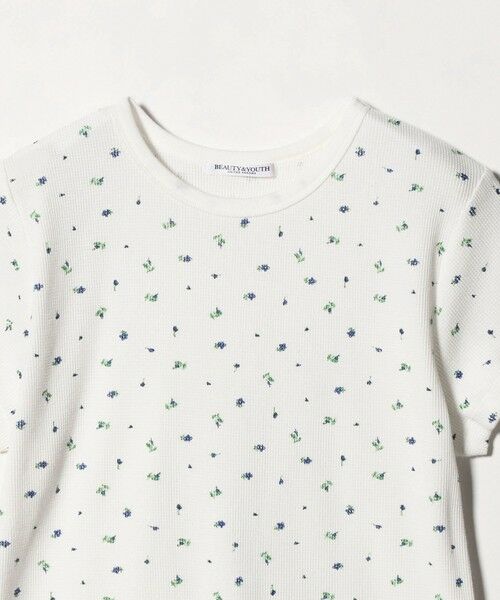 BEAUTY&YOUTH UNITED ARROWS / ビューティー&ユース ユナイテッドアローズ Tシャツ | フラワー ワッフル ショートスリーブTシャツ | 詳細9