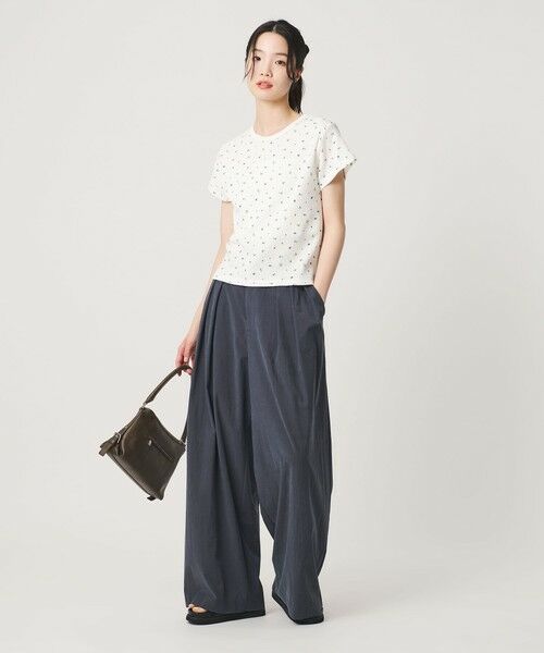 BEAUTY&YOUTH UNITED ARROWS / ビューティー&ユース ユナイテッドアローズ Tシャツ | フラワー ワッフル ショートスリーブTシャツ | 詳細22