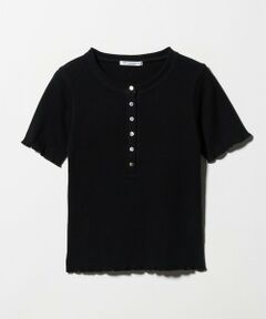 BEAUTY&YOUTH UNITED ARROWS / ビューティー&ユース ユナイテッドアローズ カットソー | コットン リブ ヘンリーネック ショートスリーブ カットソー