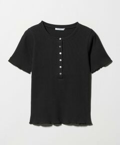 BEAUTY&YOUTH UNITED ARROWS / ビューティー&ユース ユナイテッドアローズ カットソー | コットン リブ ヘンリーネック ショートスリーブ カットソー
