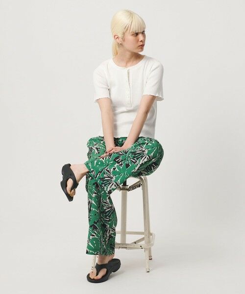BEAUTY&YOUTH UNITED ARROWS / ビューティー&ユース ユナイテッドアローズ カットソー | コットン リブ ヘンリーネック ショートスリーブ カットソー | 詳細2