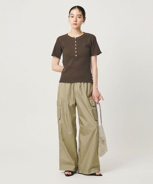 BEAUTY&YOUTH UNITED ARROWS / ビューティー&ユース ユナイテッドアローズ カットソー | コットン リブ ヘンリーネック ショートスリーブ カットソー | 詳細19