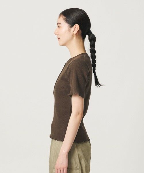 BEAUTY&YOUTH UNITED ARROWS / ビューティー&ユース ユナイテッドアローズ カットソー | コットン リブ ヘンリーネック ショートスリーブ カットソー | 詳細21