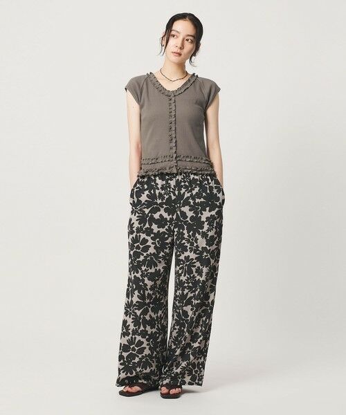 BEAUTY&YOUTH UNITED ARROWS / ビューティー&ユース ユナイテッドアローズ カットソー | コットン リブ フリル キャップスリーブ カットソー | 詳細9