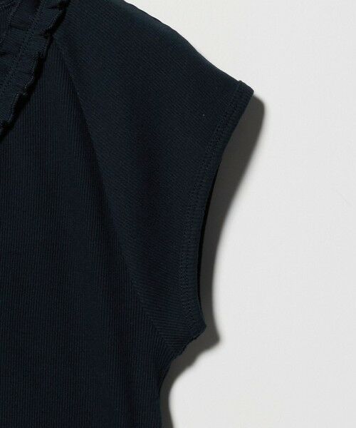 BEAUTY&YOUTH UNITED ARROWS / ビューティー&ユース ユナイテッドアローズ カットソー | コットン リブ フリル キャップスリーブ カットソー | 詳細7