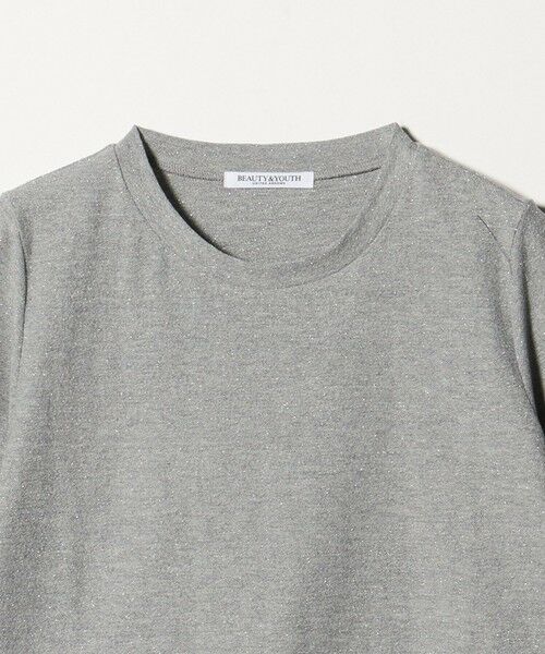 BEAUTY&YOUTH UNITED ARROWS / ビューティー&ユース ユナイテッドアローズ カットソー | コットンポリエステル ラメ ショートスリーブ カットソー | 詳細7