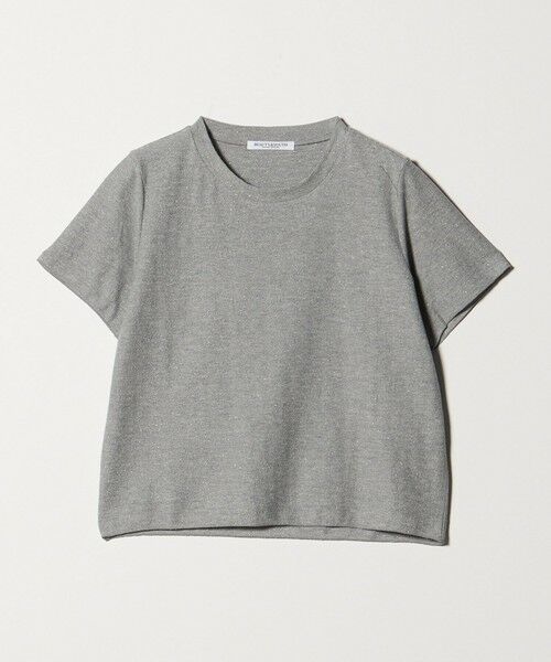 BEAUTY&YOUTH UNITED ARROWS / ビューティー&ユース ユナイテッドアローズ カットソー | コットンポリエステル ラメ ショートスリーブ カットソー（MD.GRAY）