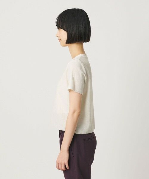 BEAUTY&YOUTH UNITED ARROWS / ビューティー&ユース ユナイテッドアローズ カットソー | コットンポリエステル ラメ ショートスリーブ カットソー | 詳細15