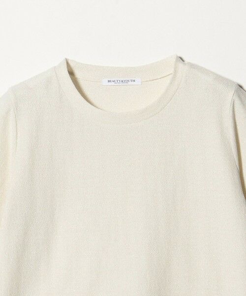 BEAUTY&YOUTH UNITED ARROWS / ビューティー&ユース ユナイテッドアローズ カットソー | コットンポリエステル ラメ ショートスリーブ カットソー | 詳細7