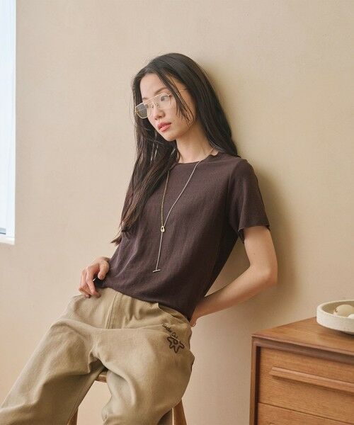 BEAUTY&YOUTH UNITED ARROWS / ビューティー&ユース ユナイテッドアローズ カットソー | コットンポリエステル ラメ ショートスリーブ カットソー | 詳細20