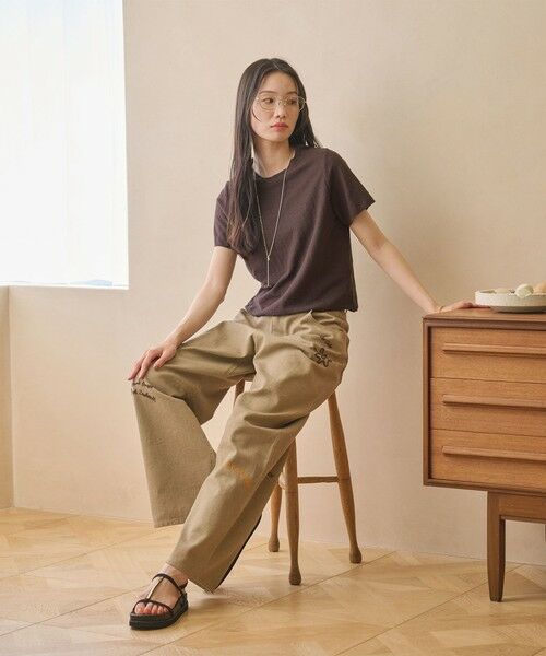 BEAUTY&YOUTH UNITED ARROWS / ビューティー&ユース ユナイテッドアローズ カットソー | コットンポリエステル ラメ ショートスリーブ カットソー | 詳細21