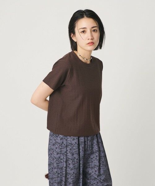 BEAUTY&YOUTH UNITED ARROWS / ビューティー&ユース ユナイテッドアローズ カットソー | コットンポリエステル ラメ ショートスリーブ カットソー | 詳細24