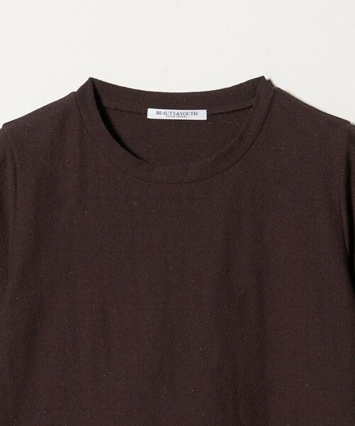 BEAUTY&YOUTH UNITED ARROWS / ビューティー&ユース ユナイテッドアローズ カットソー | コットンポリエステル ラメ ショートスリーブ カットソー | 詳細9