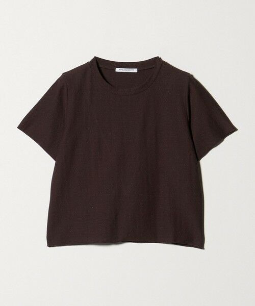 BEAUTY&YOUTH UNITED ARROWS / ビューティー&ユース ユナイテッドアローズ カットソー | コットンポリエステル ラメ ショートスリーブ カットソー（MD.BROWN）