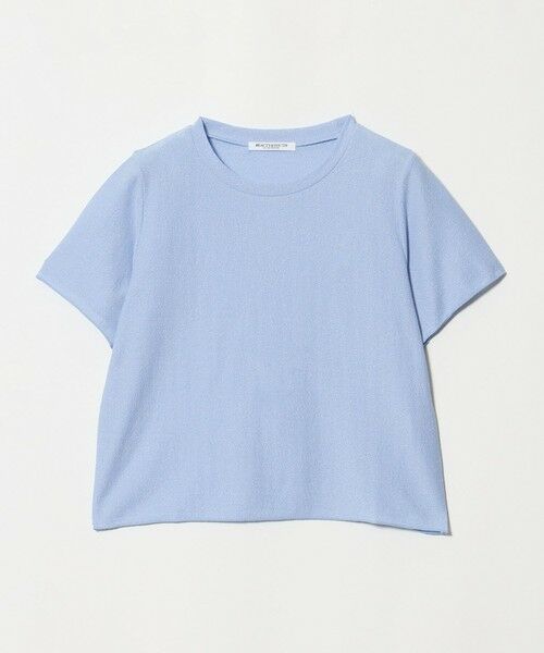 BEAUTY&YOUTH UNITED ARROWS / ビューティー&ユース ユナイテッドアローズ カットソー | コットンポリエステル ラメ ショートスリーブ カットソー(LT.BLUE)