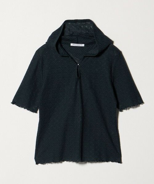 BEAUTY&YOUTH UNITED ARROWS / ビューティー&ユース ユナイテッドアローズ カットソー | レース ショートスリーブ フーディ（DK.GRAY）