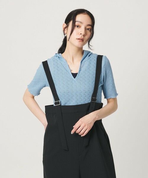 BEAUTY&YOUTH UNITED ARROWS / ビューティー&ユース ユナイテッドアローズ カットソー | レース ショートスリーブ フーディ | 詳細22