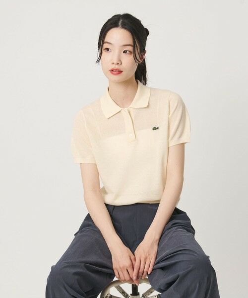 BEAUTY&YOUTH UNITED ARROWS / ビューティー&ユース ユナイテッドアローズ ポロシャツ | ＜LACOSTE＞ラメニット ポロシャツ | 詳細1