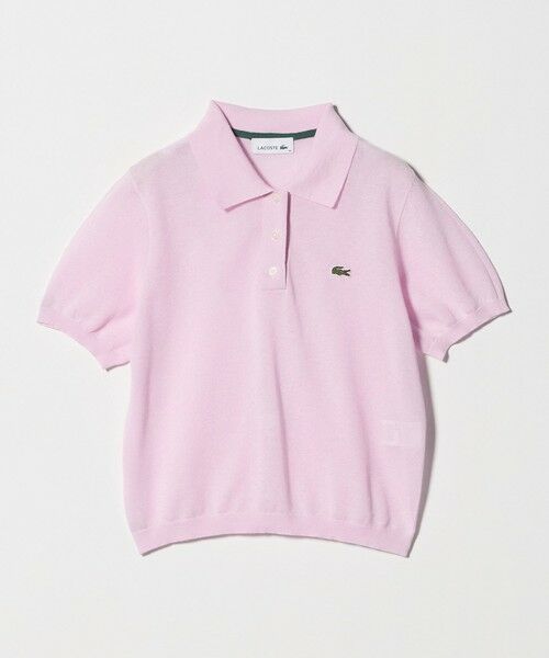 BEAUTY&YOUTH UNITED ARROWS / ビューティー&ユース ユナイテッドアローズ ポロシャツ | ＜LACOSTE＞ラメニット ポロシャツ（PINK）
