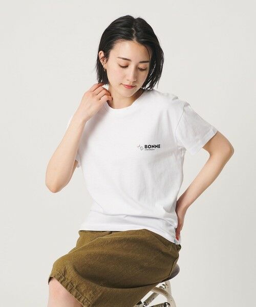 BEAUTY&YOUTH UNITED ARROWS / ビューティー&ユース ユナイテッドアローズ カットソー | 【別注】＜BONNE＞プリント Tシャツ | 詳細2