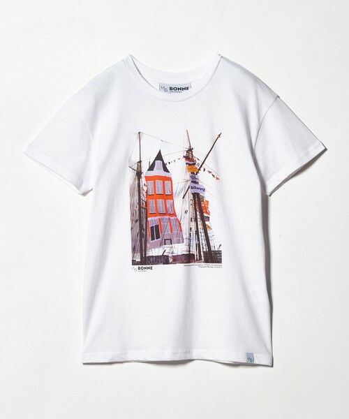 BEAUTY&YOUTH UNITED ARROWS / ビューティー&ユース ユナイテッドアローズ カットソー | 【別注】＜BONNE＞プリント Tシャツ | 詳細15