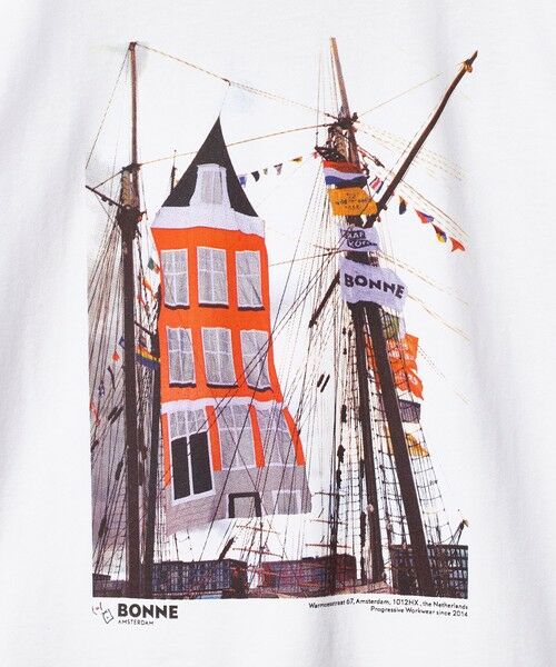 BEAUTY&YOUTH UNITED ARROWS / ビューティー&ユース ユナイテッドアローズ カットソー | 【別注】＜BONNE＞プリント Tシャツ | 詳細9