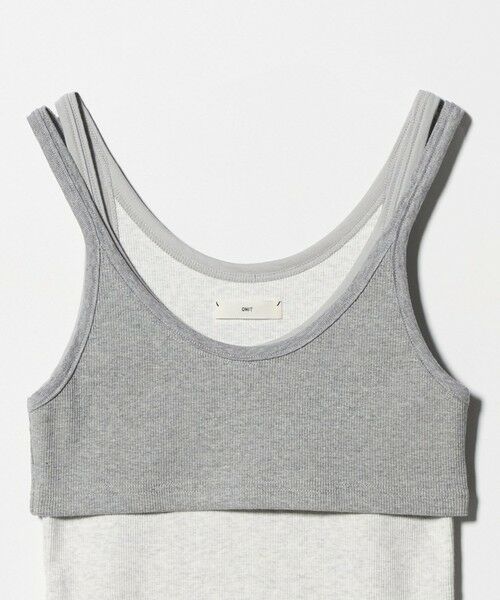 BEAUTY&YOUTH UNITED ARROWS / ビューティー&ユース ユナイテッドアローズ タンクトップ | ＜ONIT＞リブ レイヤード タンクトップ | 詳細1