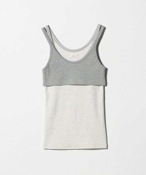 BEAUTY&YOUTH UNITED ARROWS / ビューティー&ユース ユナイテッドアローズ タンクトップ | ＜ONIT＞リブ レイヤード タンクトップ（LT.GRAY）
