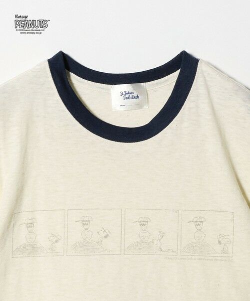 BEAUTY&YOUTH UNITED ARROWS / ビューティー&ユース ユナイテッドアローズ Tシャツ | ＜ST.JHONES 3RD CLUB＞PEANUTS リンガーTシャツ | 詳細2