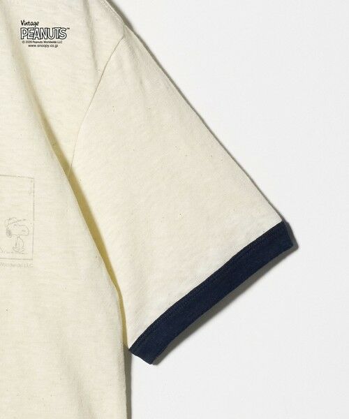 BEAUTY&YOUTH UNITED ARROWS / ビューティー&ユース ユナイテッドアローズ Tシャツ | ＜ST.JHONES 3RD CLUB＞PEANUTS リンガーTシャツ | 詳細3