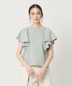 BEAUTY&YOUTH UNITED ARROWS / ビューティー&ユース ユナイテッドアローズ カットソー | 【WEB限定】ラッフル フリルスリーブプルオーバー 遮熱 吸水速乾