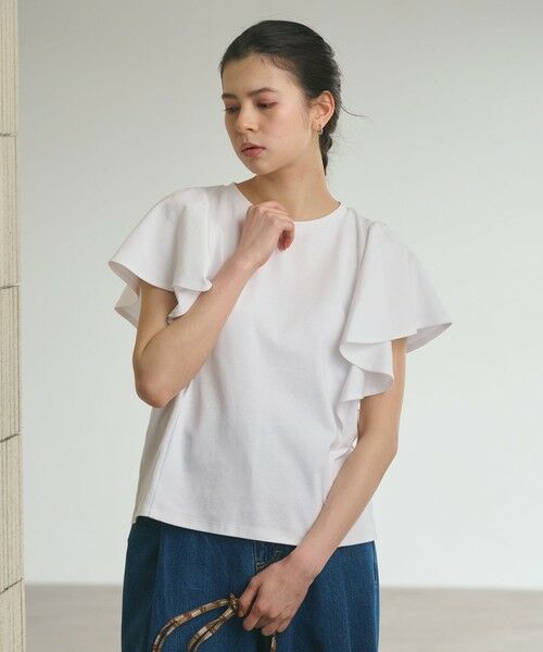 BEAUTY&YOUTH UNITED ARROWS / ビューティー&ユース ユナイテッドアローズ カットソー | 【WEB限定】ラッフル フリルスリーブプルオーバー 遮熱 吸水速乾 | 詳細2