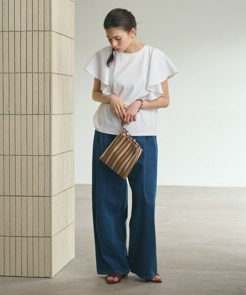 BEAUTY&YOUTH UNITED ARROWS / ビューティー&ユース ユナイテッドアローズ カットソー | 【WEB限定】ラッフル フリルスリーブプルオーバー 遮熱 吸水速乾 | 詳細5