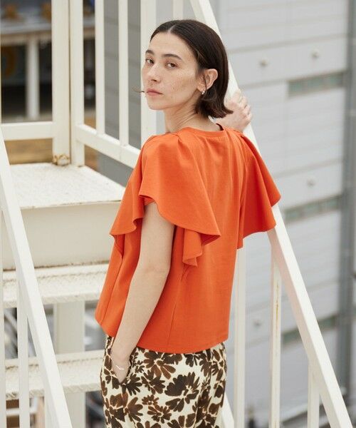 BEAUTY&YOUTH UNITED ARROWS / ビューティー&ユース ユナイテッドアローズ カットソー | 【WEB限定】ラッフル フリルスリーブプルオーバー 遮熱 吸水速乾 | 詳細13