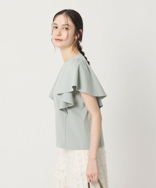 BEAUTY&YOUTH UNITED ARROWS / ビューティー&ユース ユナイテッドアローズ カットソー | 【WEB限定】ラッフル フリルスリーブプルオーバー 遮熱 吸水速乾 | 詳細18