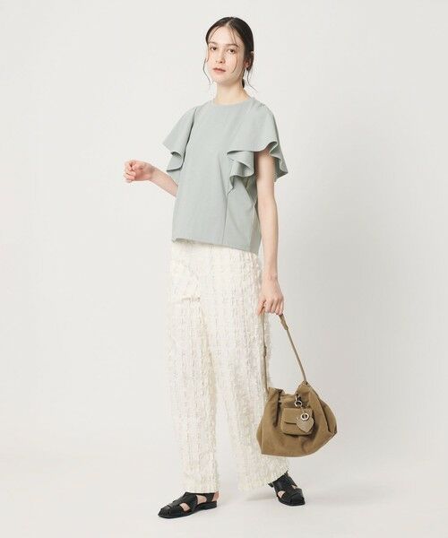 BEAUTY&YOUTH UNITED ARROWS / ビューティー&ユース ユナイテッドアローズ カットソー | 【WEB限定】ラッフル フリルスリーブプルオーバー 遮熱 吸水速乾 | 詳細20