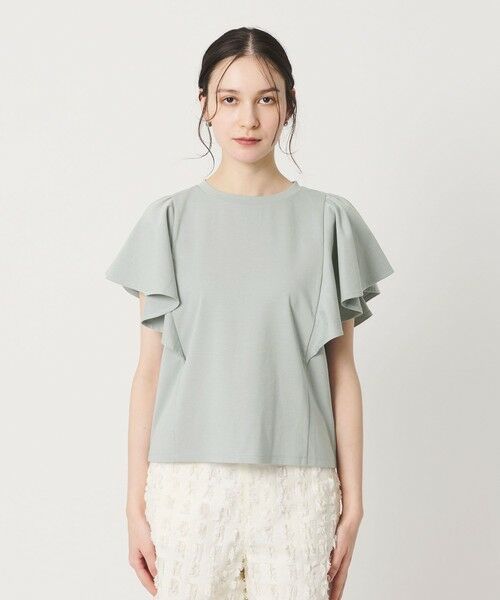 BEAUTY&YOUTH UNITED ARROWS / ビューティー&ユース ユナイテッドアローズ カットソー | 【WEB限定】ラッフル フリルスリーブプルオーバー 遮熱 吸水速乾 | 詳細22