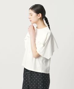 BEAUTY&YOUTH UNITED ARROWS / ビューティー&ユース ユナイテッドアローズ カットソー | 【WEB限定 Wardrobe DAILY MINIMAL】ケープフリル ショートスリーブプルオーバー UVカット 接触冷感
