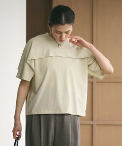 BEAUTY&YOUTH UNITED ARROWS / ビューティー&ユース ユナイテッドアローズ カットソー | 【WEB限定 Wardrobe DAILY MINIMAL】ケープフリル ショートスリーブプルオーバー UVカット 接触冷感