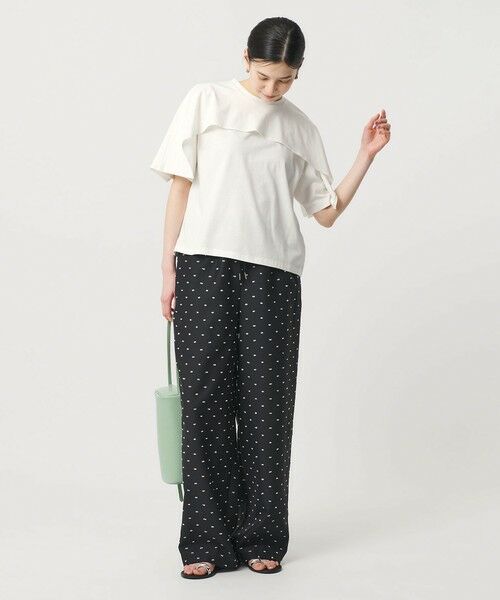 BEAUTY&YOUTH UNITED ARROWS / ビューティー&ユース ユナイテッドアローズ カットソー | 【WEB限定 Wardrobe DAILY MINIMAL】ケープフリル ショートスリーブプルオーバー UVカット 接触冷感 | 詳細3