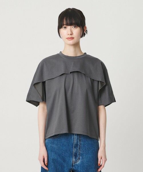 BEAUTY&YOUTH UNITED ARROWS / ビューティー&ユース ユナイテッドアローズ カットソー | 【WEB限定 Wardrobe DAILY MINIMAL】ケープフリル ショートスリーブプルオーバー UVカット 接触冷感 | 詳細8