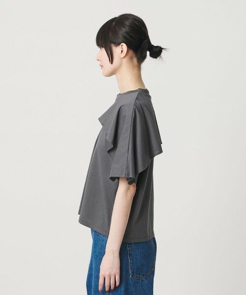BEAUTY&YOUTH UNITED ARROWS / ビューティー&ユース ユナイテッドアローズ カットソー | 【WEB限定 Wardrobe DAILY MINIMAL】ケープフリル ショートスリーブプルオーバー UVカット 接触冷感 | 詳細9