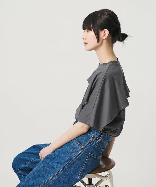BEAUTY&YOUTH UNITED ARROWS / ビューティー&ユース ユナイテッドアローズ カットソー | 【WEB限定 Wardrobe DAILY MINIMAL】ケープフリル ショートスリーブプルオーバー UVカット 接触冷感 | 詳細6
