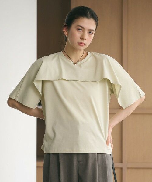 BEAUTY&YOUTH UNITED ARROWS / ビューティー&ユース ユナイテッドアローズ カットソー | 【WEB限定 Wardrobe DAILY MINIMAL】ケープフリル ショートスリーブプルオーバー UVカット 接触冷感 | 詳細16