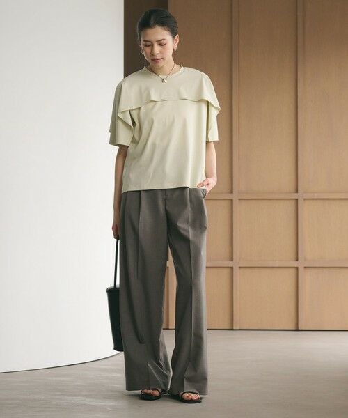 BEAUTY&YOUTH UNITED ARROWS / ビューティー&ユース ユナイテッドアローズ カットソー | 【WEB限定 Wardrobe DAILY MINIMAL】ケープフリル ショートスリーブプルオーバー UVカット 接触冷感 | 詳細17