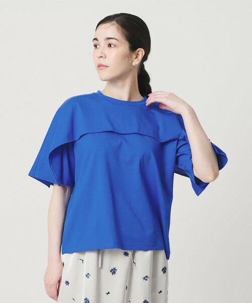 BEAUTY&YOUTH UNITED ARROWS / ビューティー&ユース ユナイテッドアローズ カットソー | 【WEB限定 Wardrobe DAILY MINIMAL】ケープフリル ショートスリーブプルオーバー UVカット 接触冷感 | 詳細21