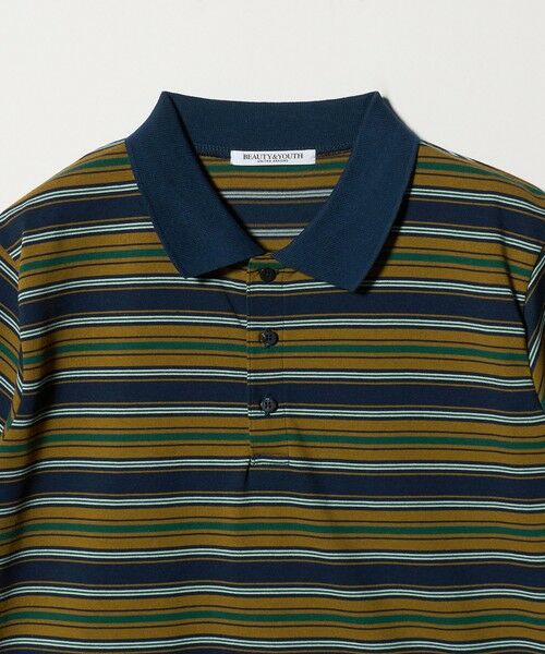 BEAUTY&YOUTH UNITED ARROWS / ビューティー&ユース ユナイテッドアローズ Tシャツ | 【WEB限定】マルチボーダー ポロカラーTシャツ | 詳細6