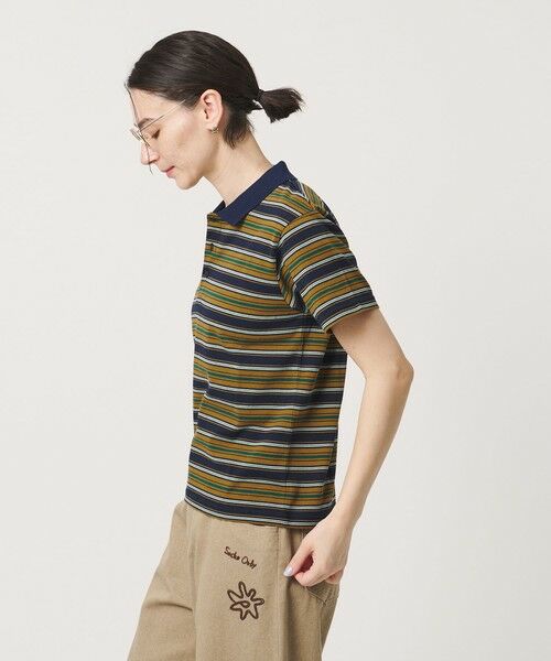 BEAUTY&YOUTH UNITED ARROWS / ビューティー&ユース ユナイテッドアローズ Tシャツ | 【WEB限定】マルチボーダー ポロカラーTシャツ | 詳細2