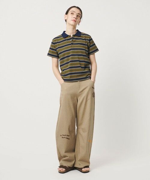 BEAUTY&YOUTH UNITED ARROWS / ビューティー&ユース ユナイテッドアローズ Tシャツ | 【WEB限定】マルチボーダー ポロカラーTシャツ | 詳細3
